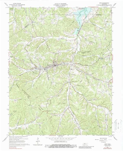 Amazon.com : YellowMaps Erin TN topo map, 1:24000 Scale, 7.5 X 7.5 Minute, Historical, 1965 ...