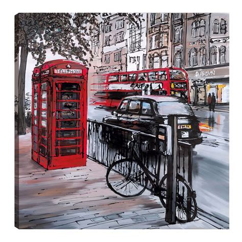 Streets of London - Paul Kenton | London painting, London art, Paul kenton