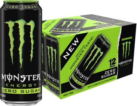 Monster® Zero Sugar Energy Drink Multipack Cans, 12 pk / 16 fl oz - Fry’s Food Stores