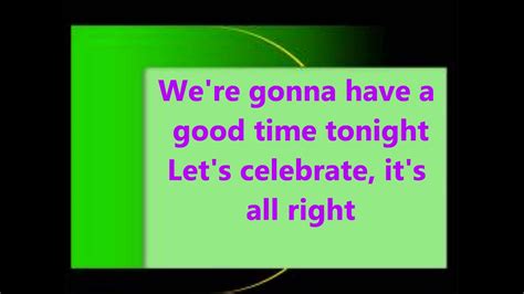 celebration lyrics - YouTube