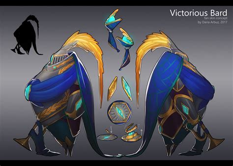 ArtStation - Victorious Bard fan skin concept, Daria Arbuz Fantasy ...