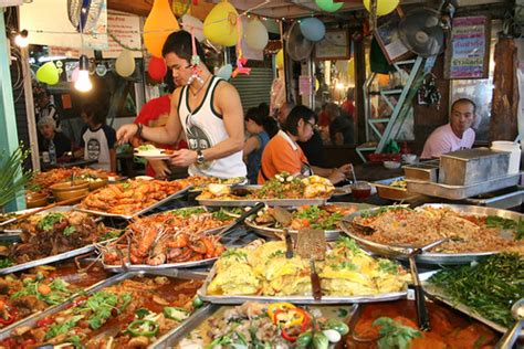 A banquet of street food! | But very little for a vegetarian… | Flickr