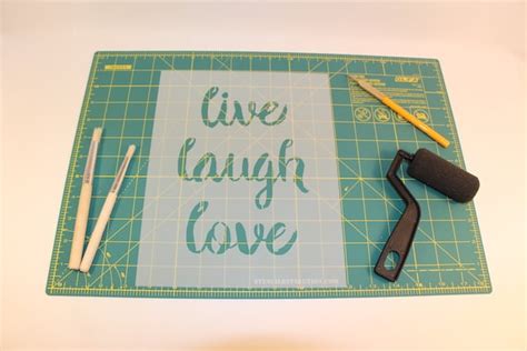 Live Laugh Love Stencil Reusable DIY Craft Stencils by StencilRev