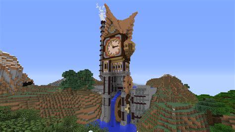 minecraft steampunk tower Minecraft Houses Xbox, Minecraft Houses Blueprints, Minecraft Crafts ...