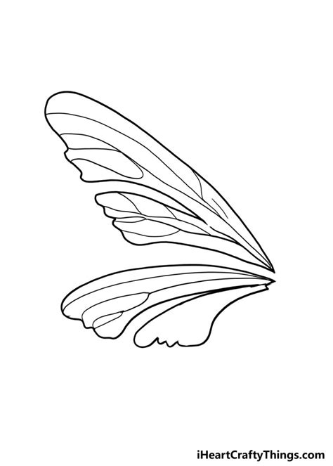 How To Draw Fairy Wings Step By Step!