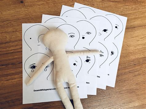 16 Free Printable Cloth Doll Face Templates