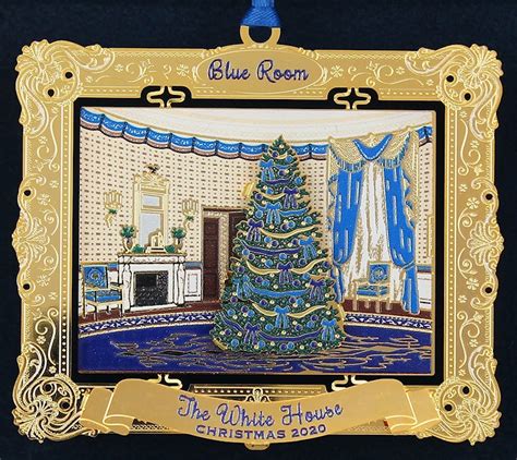 2020 Annual White House Holidays Christmas Ornament: The Blue Room