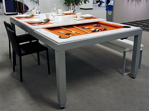 mid century modern pool table - Google Search | Pool table dining table, Dining room table ...