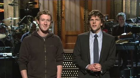 NBC Mistakes Jesse Eisenberg for Mark Zuckerberg - YouTube