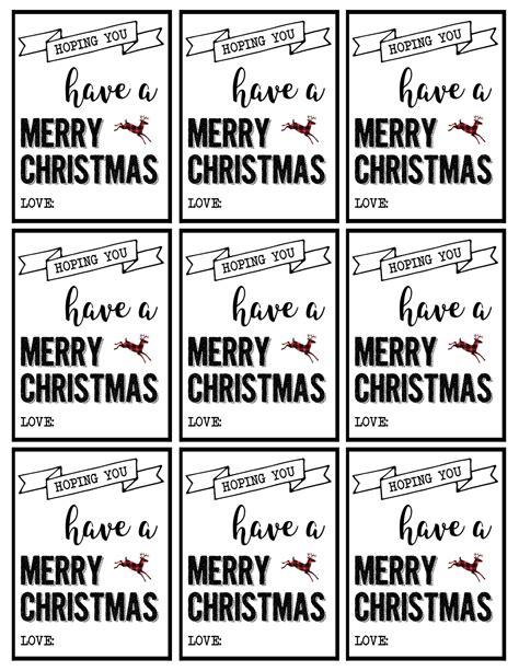 Christmas Labels Printable {Free Christmas Gift Tags Printable} - Paper Trail Design