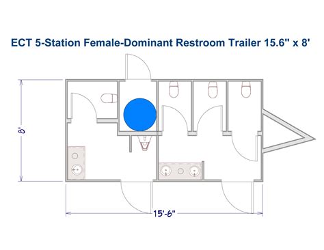 Restroom Trailer Floor Plans - Elk Creek Trailers