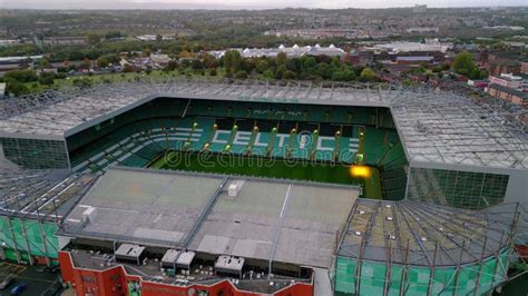 Celtic Stadium in Glasgow the Home of FC Celtic Glasgow - Aerial View ...