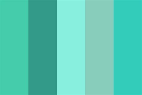 Aquamarine Fusion Color Palette | Fusion colors, Aqua color schemes, Aqua color palette