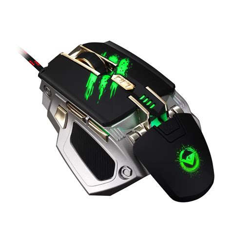 New Laser Mouse USB Computer mouse Gaming Mouse with 7 Color Breathing Light 4000DPI 4speed ...