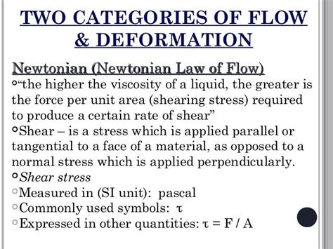 Rheology Of Fluids