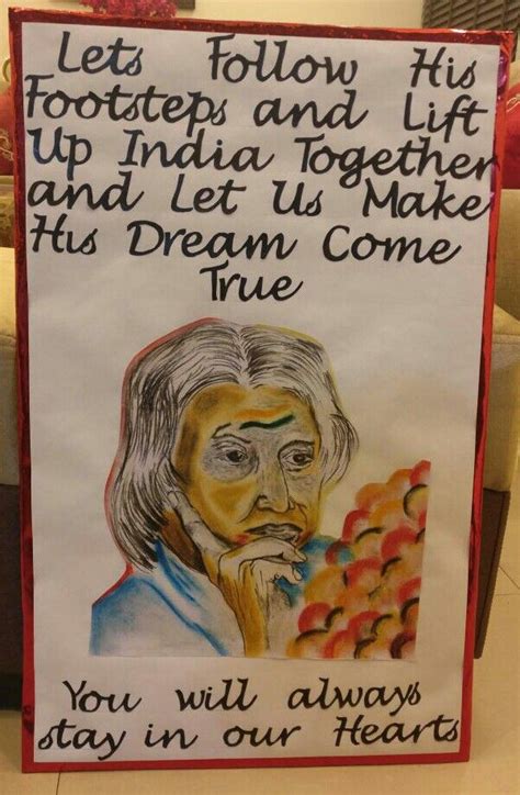 Dr. APJ ABDUL KALAM Handmade Poster, Abdul Kalam, Posters, Book Cover, Books, Crafts, Libros ...