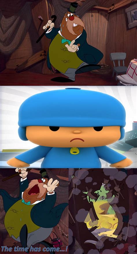 Pocoyo gets angry at The Walrus by zmcdonald09 on DeviantArt