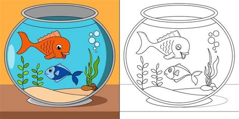 Fish Coloring Page Vector Art, Icons, and Graphics for Free Download