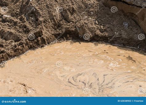 Dirty water pond stock image. Image of urban, closeup - 63038903