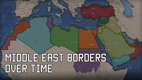 Middle East borders over time - YouTube