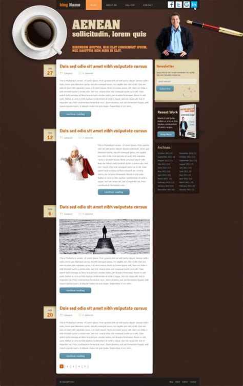 Blog Website Template | Free Blog Template | PHPJabbers