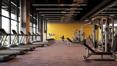 Premium AI Image | A large gym with exercise equipment