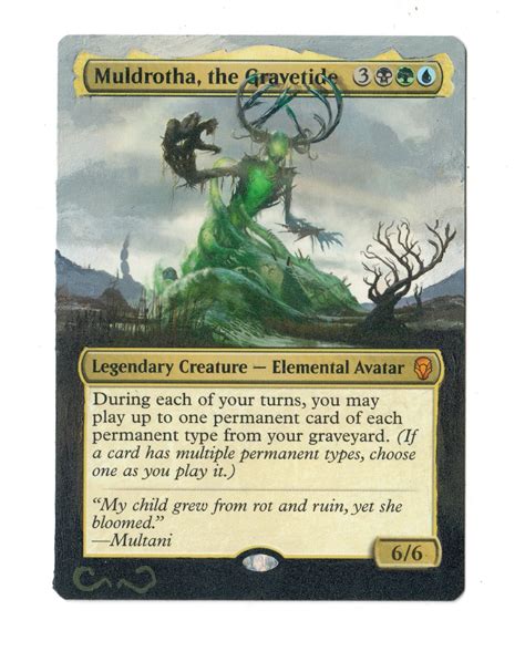 Muldrotha the Gravetide Altered Full Art Painted MTG Magic Commander ...