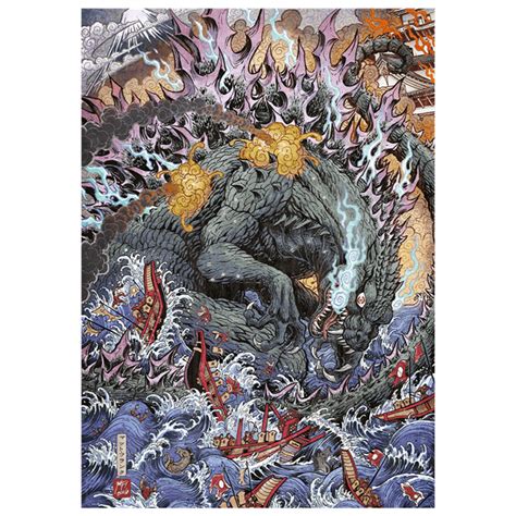 Godzilla Limited Edition A3 Wall Art Print | Wall Art | Free shipping ...