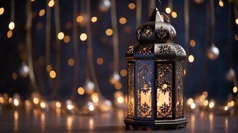 Premium AI Image | ramadan lantern HD 8K wallpaper Stock Photographic