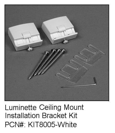 Hunter Douglas Luminette Ceiling Mount Installation Brackets - Automated Shade Online Store