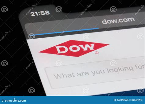 Dow Chemical Company Brand Logo Editorial Photo - Image of website ...