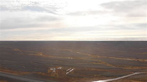 Aerial fly over beautiful Icelandic volcanic landscape in Iceland. Colors texture and patterns ...