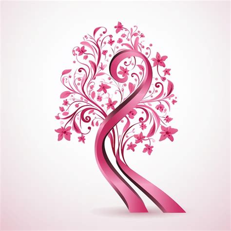 Premium AI Image | Pink ribbon for hope a symbol that we will overcome ...