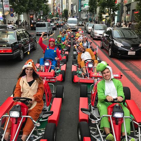 In Japan, You Can Tour Cities In Mario Kart Style Complete In Mario Getup