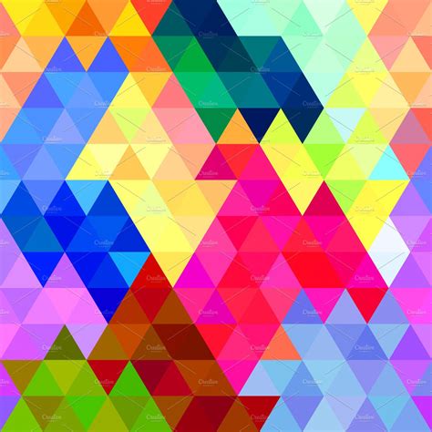 Vivid Triangle Color Pattern | High-Quality Abstract Stock Photos ...