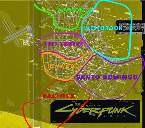 6 Districts of Night City. Did i get it right? : cyberpunkgame