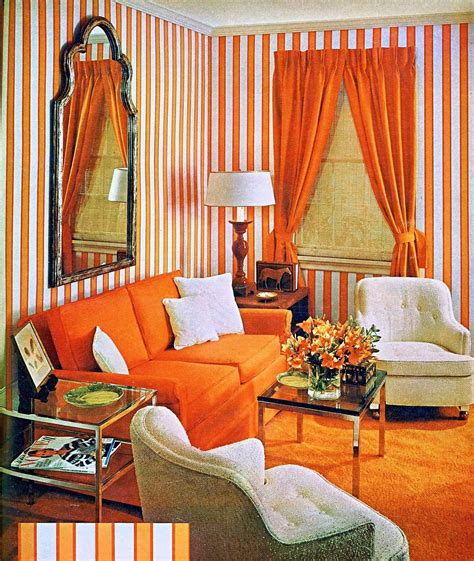 vintage123.com | Living room orange, Stylish living room, Orange rooms