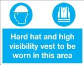 Hard hat & high visibility vest.. | Safetec Direct Ltd