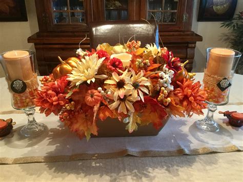 How To Make A DIY Dollar Tree Fall Centerpiece - Love To Frugal