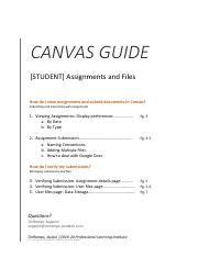 2-2019-20-HOW TO-CANVAS-Assignments and Files 1 .pdf - CANVAS GUIDE STUDENT Assignments and ...