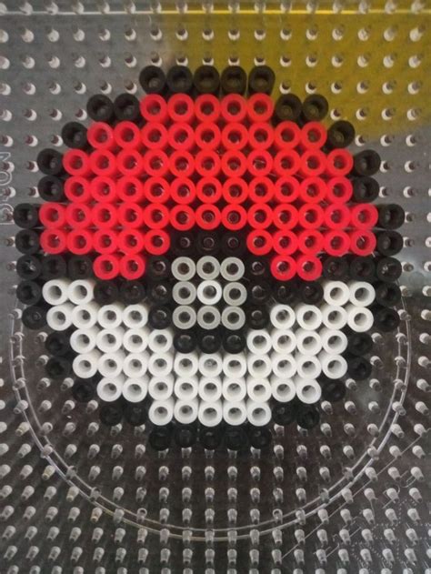 hama beads pokeball | Hama beads, Pokeball, Hama