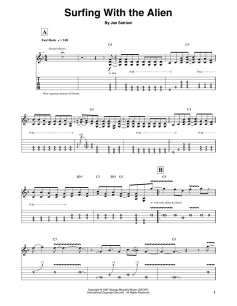 Surfing With The Alien by Joe Satriani - Guitar Tab Play-Along - Guitar ...