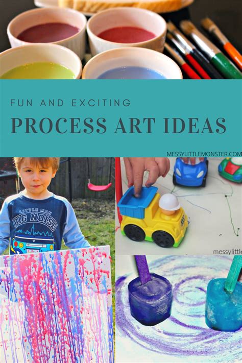 Process Art Ideas - What is process art for kids and what are it's benefits? Preschool Art ...