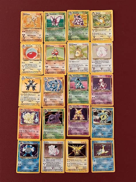 1999 Holo Pokémon Cards 100% Authentic Genuine Real Cards - Etsy