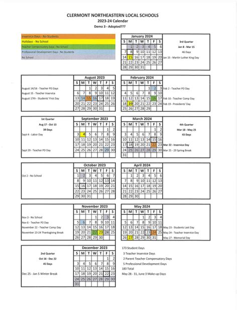 West Clermont Calendar