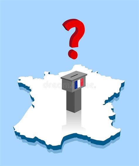 French Election Results with Question Mark and Voting Ballot Over ...