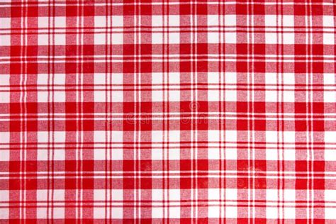 Red Checkered Tablecloth Fabric Background Texture Stock Photo - Image of retro, backdrop: 182585384