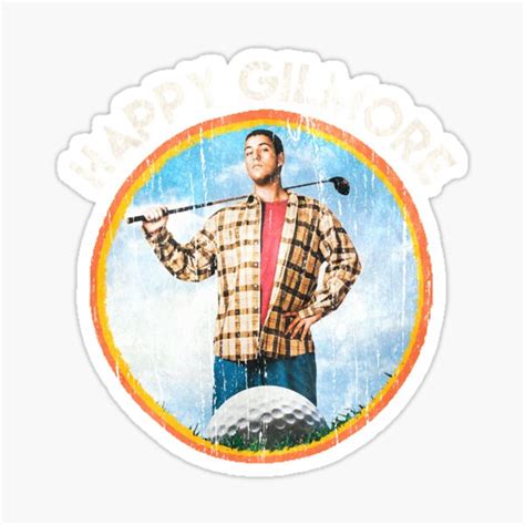 "Happy gilmore poster" Sticker for Sale by Lorettaaddox | Redbubble