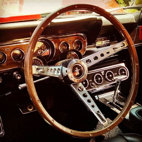Framed Art for Your Wall Classic Car Retro Mustang Vintage Steering Wheel 10x13 Frame - Walmart ...