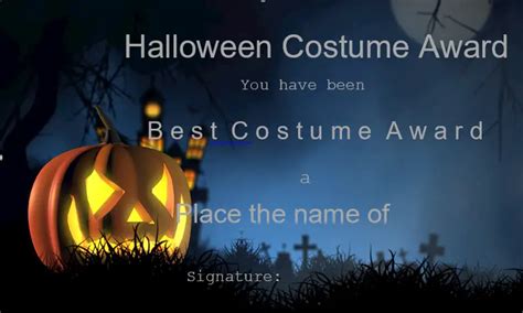 Free Halloween Award Certificate Templates [MS Word] - Best Collections